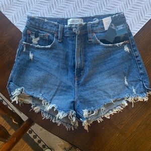 Abercrombie & Fitch Blue Jean Shorts